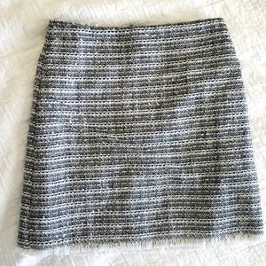 Loft Black and White Skirt